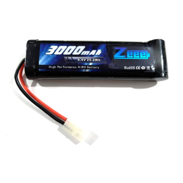 BATERIA DE NIMH 8.4V 3000MAH COM PLUG TAMIYA ZEEE POWER ZEE3000NIMH84